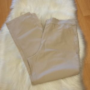 Blair Khaki Pants with Elastic Waistband
